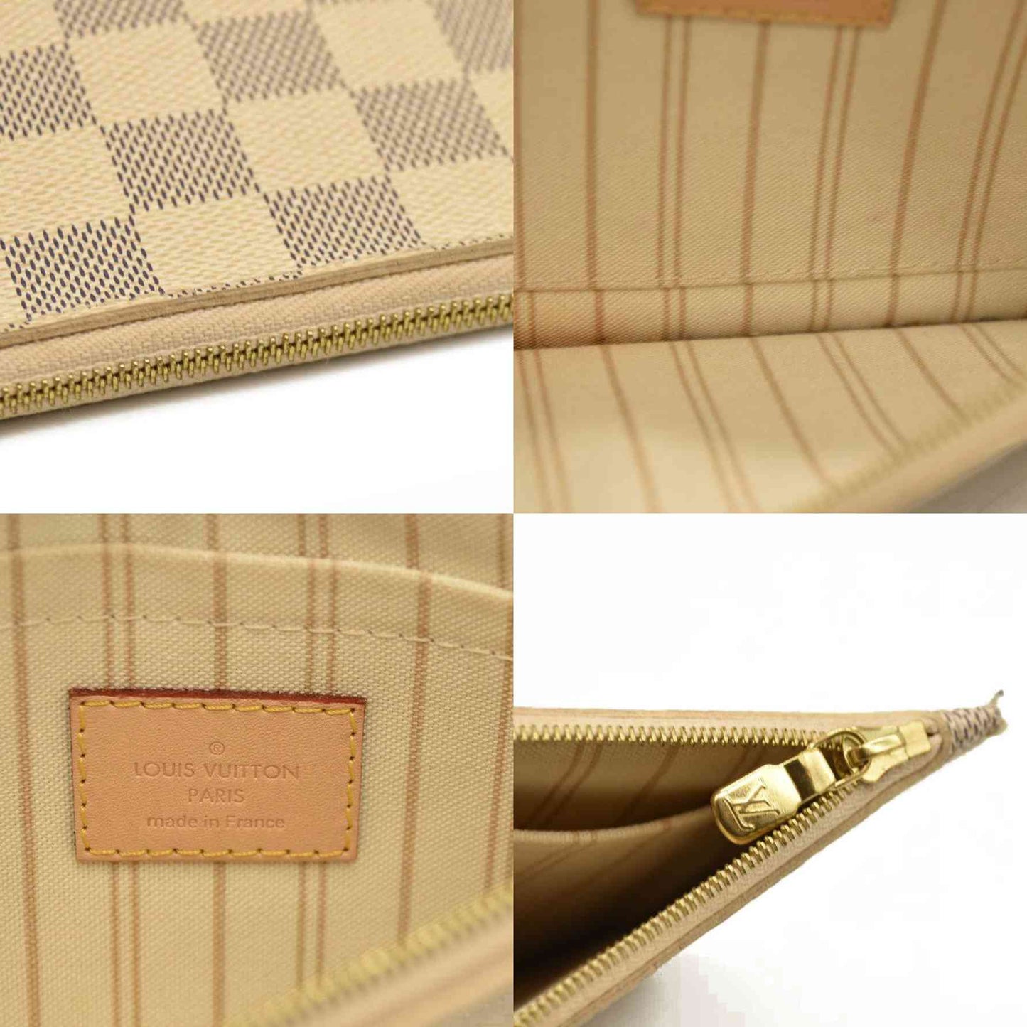 Louis Vuitton Damier Azur Neverfull MM with Pouch AR2149