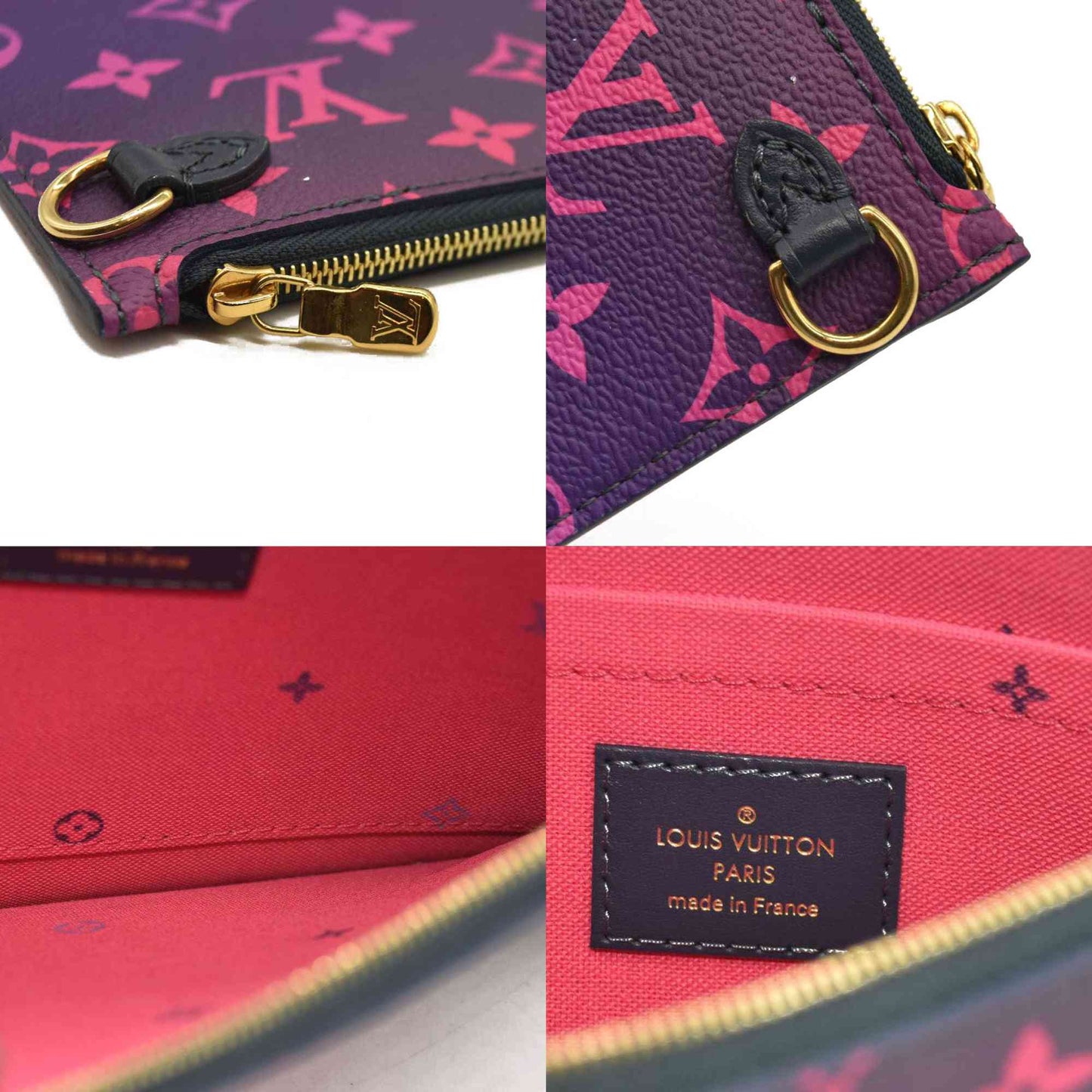 LOUIS VUITTON  Monogram Giant Spring In The City Neverfull MM Midnight Fuchsia