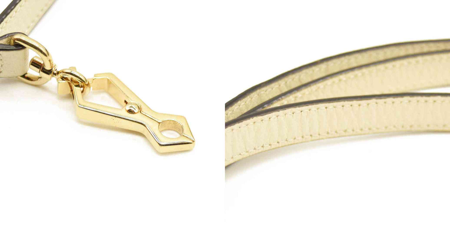 Gucci  Calfskin Small Sylvie Shoulder Bag Off White