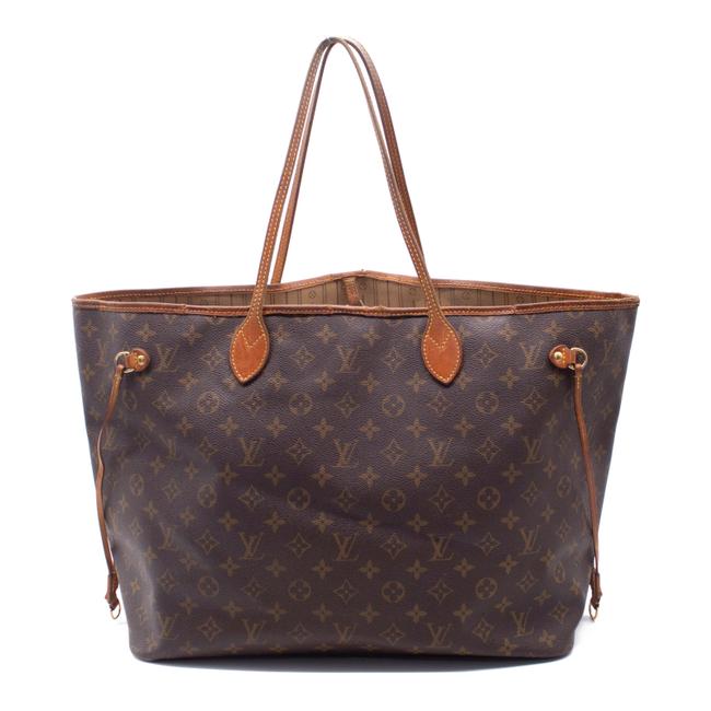 2008 Louis Vuitton Neverfull Gm Brown Monogram Canvas Tote