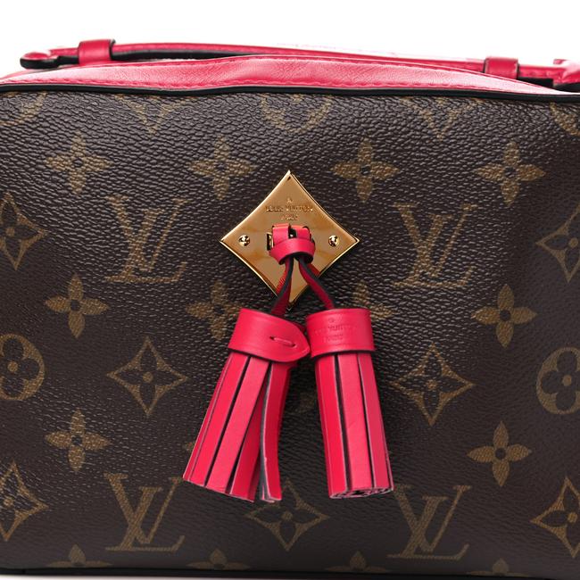 USED Louis Vuitton Saintonge Freesia Pink Monogram Canvas Cross Body Bag