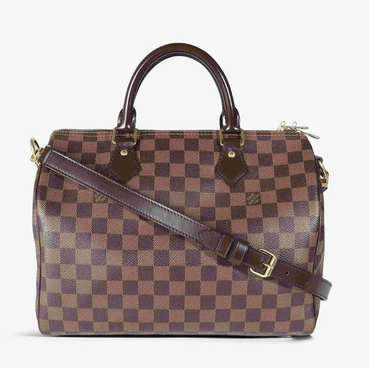 $1980 Louis Vuitton  Damier Ebene Speedy Bandouliere 30 2015
