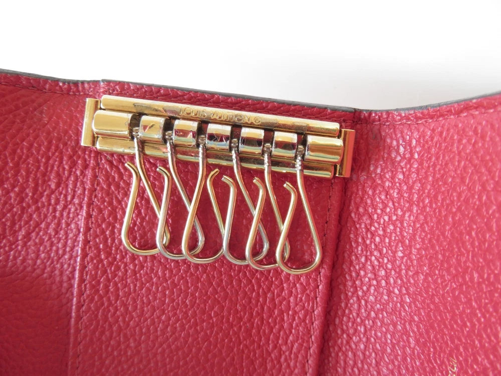 LOUIS VUITTON $450 Monogram Empreinte Leather Multicles 6 Ring Key Case TJ3188