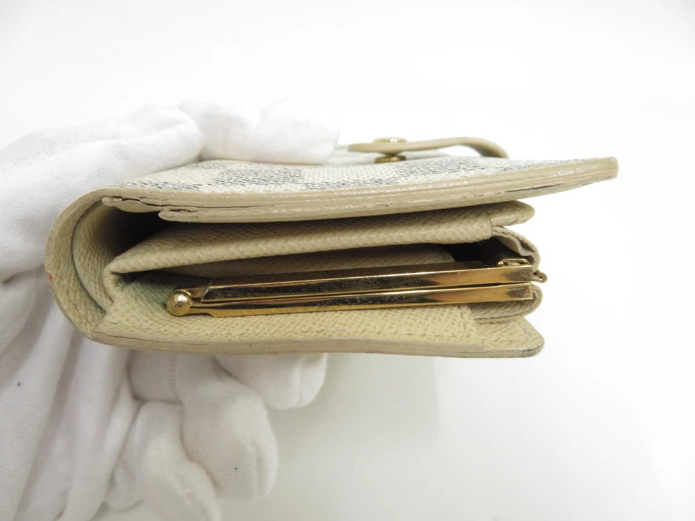 LOUIS VUITTON Damier Azur Porte Monnaie Billets Viennois Wallet