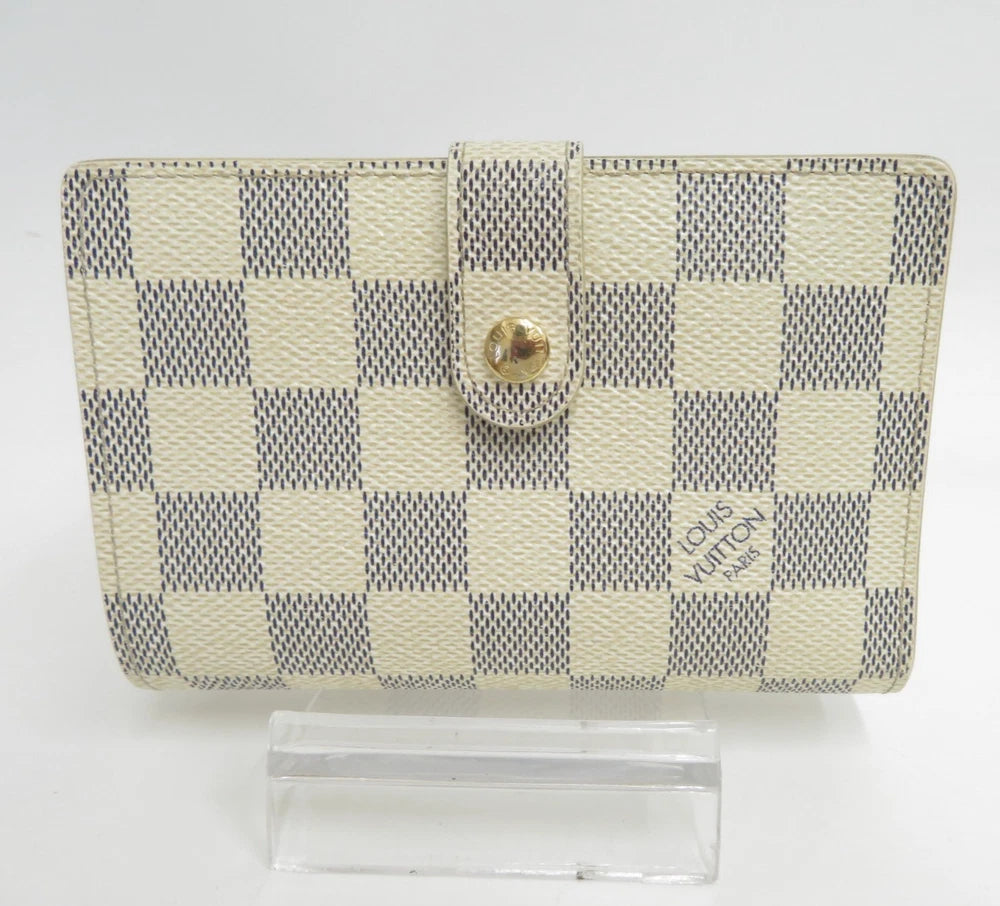 LOUIS VUITTON Damier Azur Porte Monnaie Billets Viennois Wallet