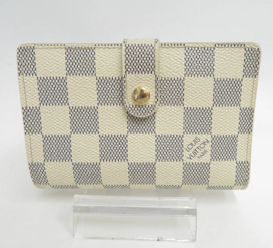 LOUIS VUITTON Damier Azur Porte Monnaie Billets Viennois Wallet