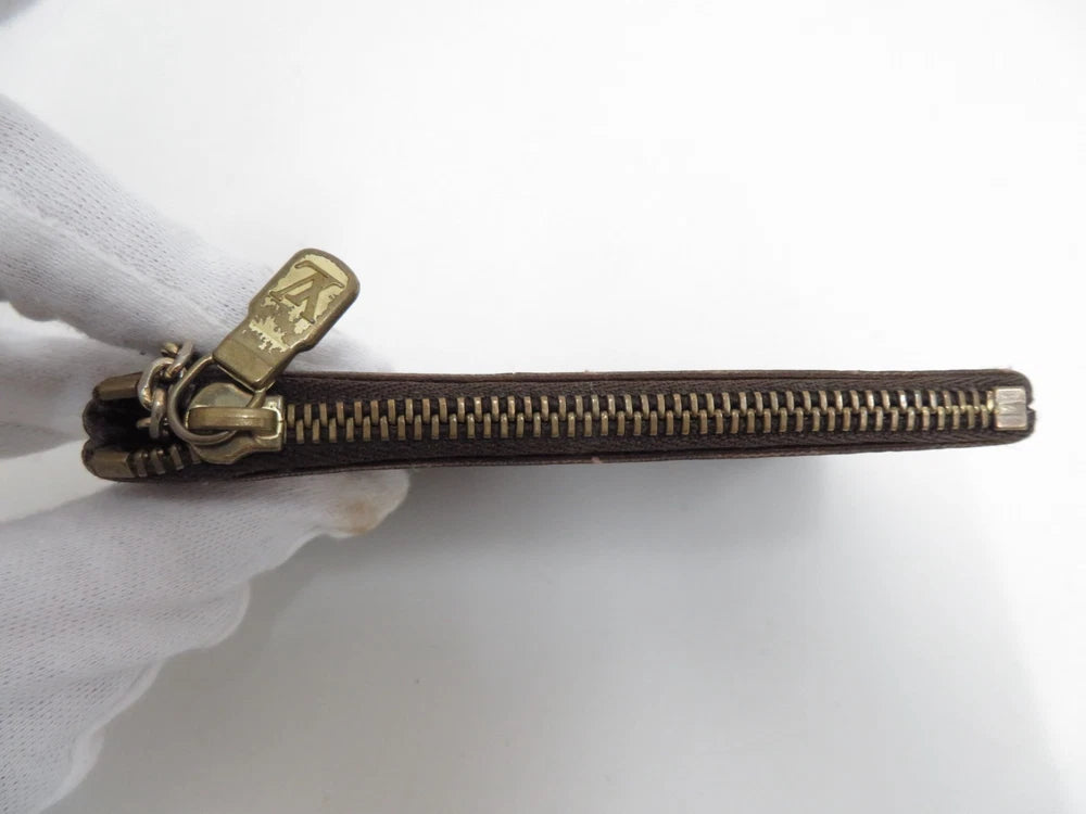 LOUIS VUITTON $345 Monogram Coin Purse Key Pochette Cles #44928