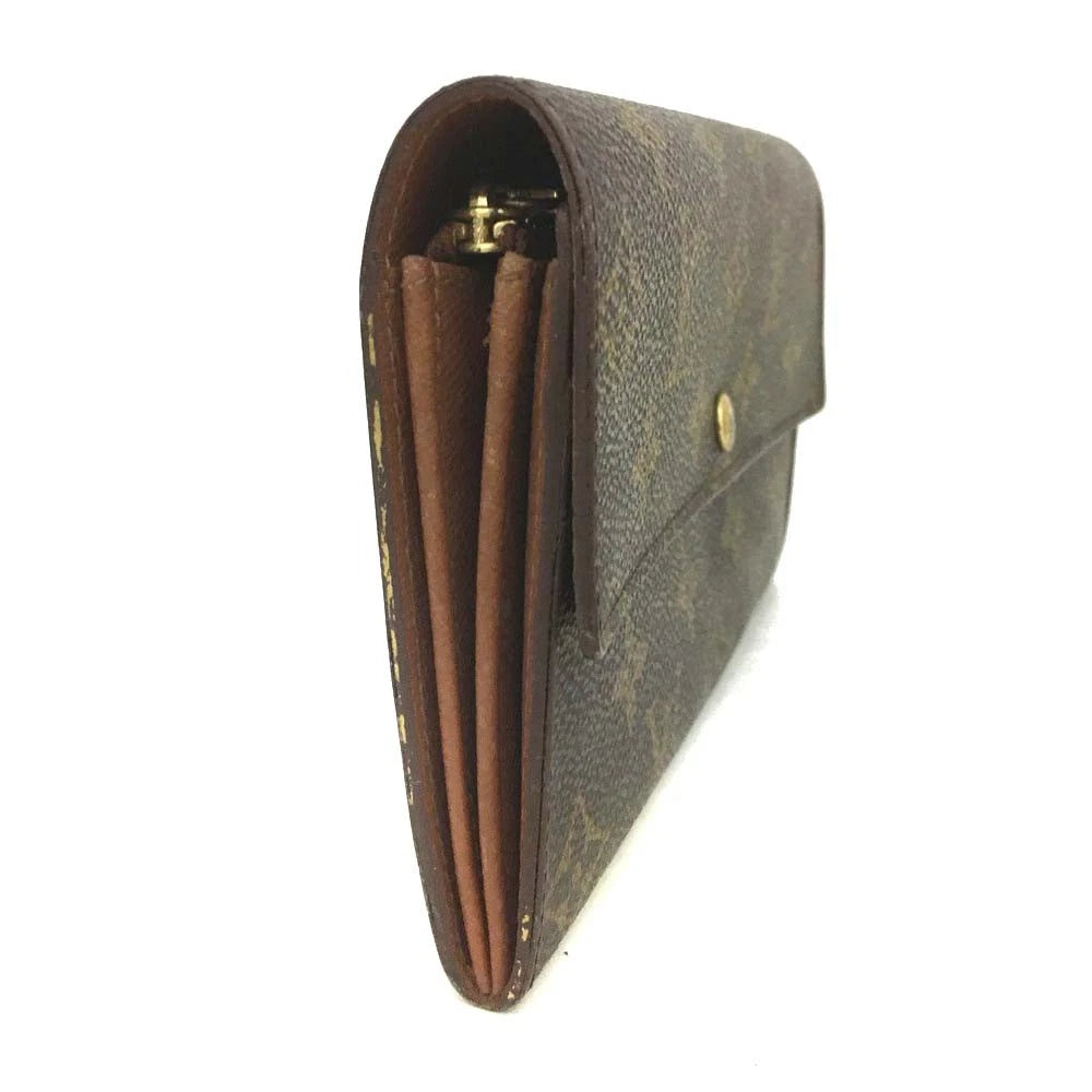 PRE-ORDER Louis Vuitton Monogram Portefeiulle Sarah Long Bifold Wallet Brown TH0929