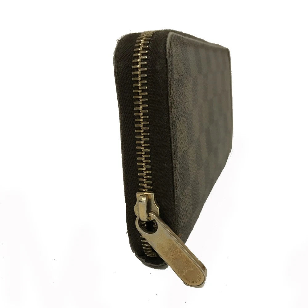 PRE-ORDER Louis Vuitton Damier Zippy Zip Around Long Wallet Purse Brown VI4057