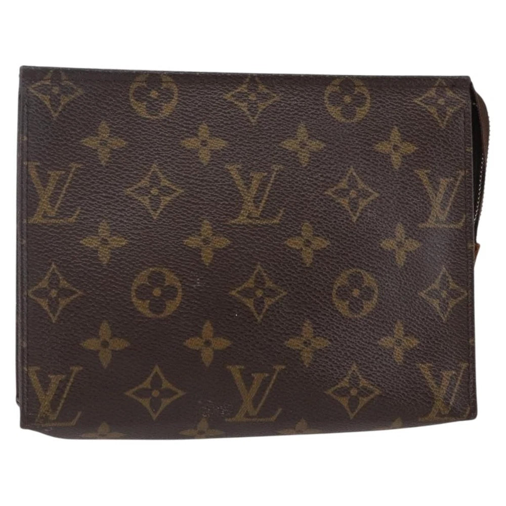 LOUIS VUITTON Monogram Poche Toilette 19 Pouch M47544 LV Auth 145785