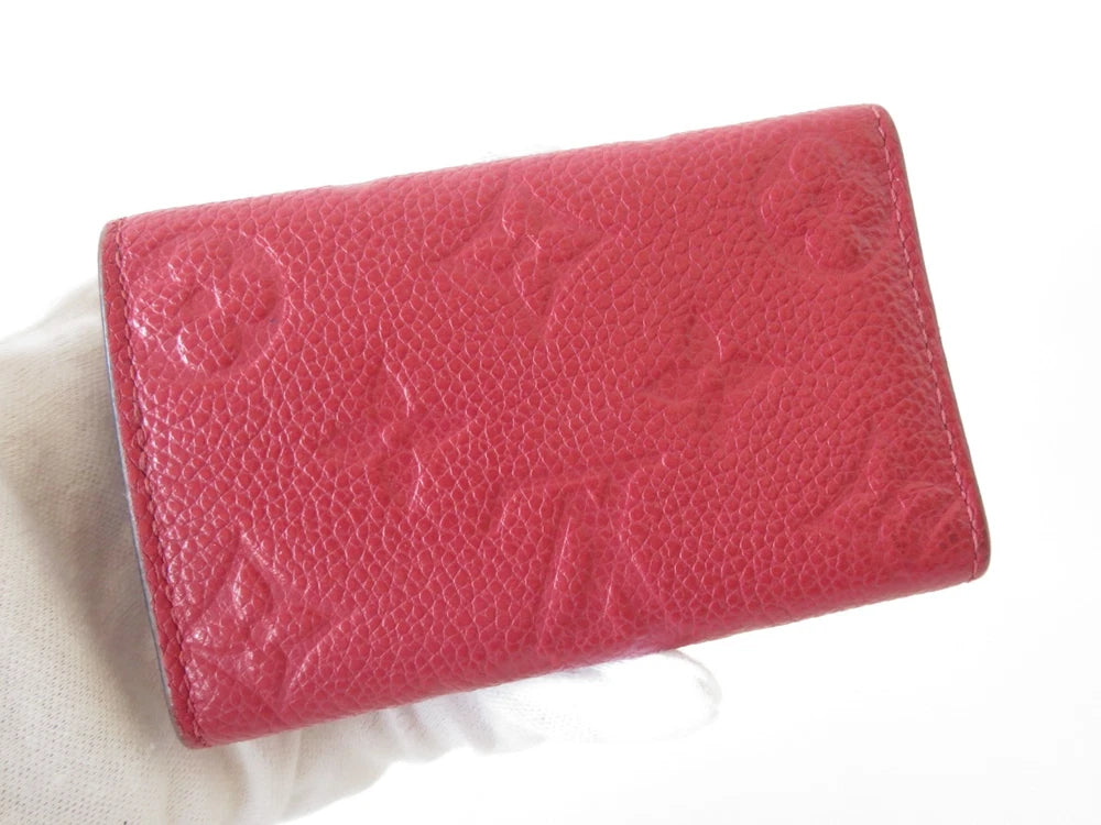 LOUIS VUITTON $450 Monogram Empreinte Leather Multicles 6 Ring Key Case TJ3188
