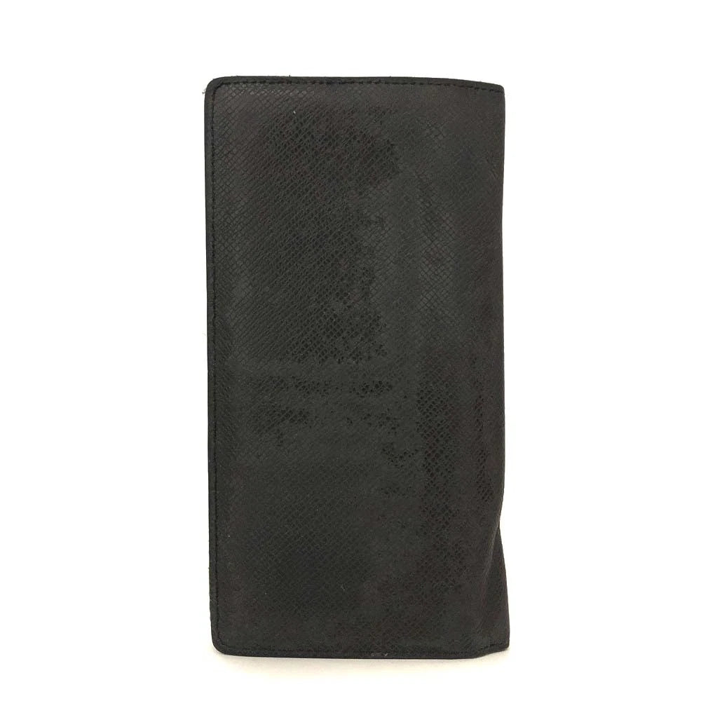 PRE-ORDER Louis Vuitton Taiga Porte feiulle Brazza Leather Long Wallet Ardoise