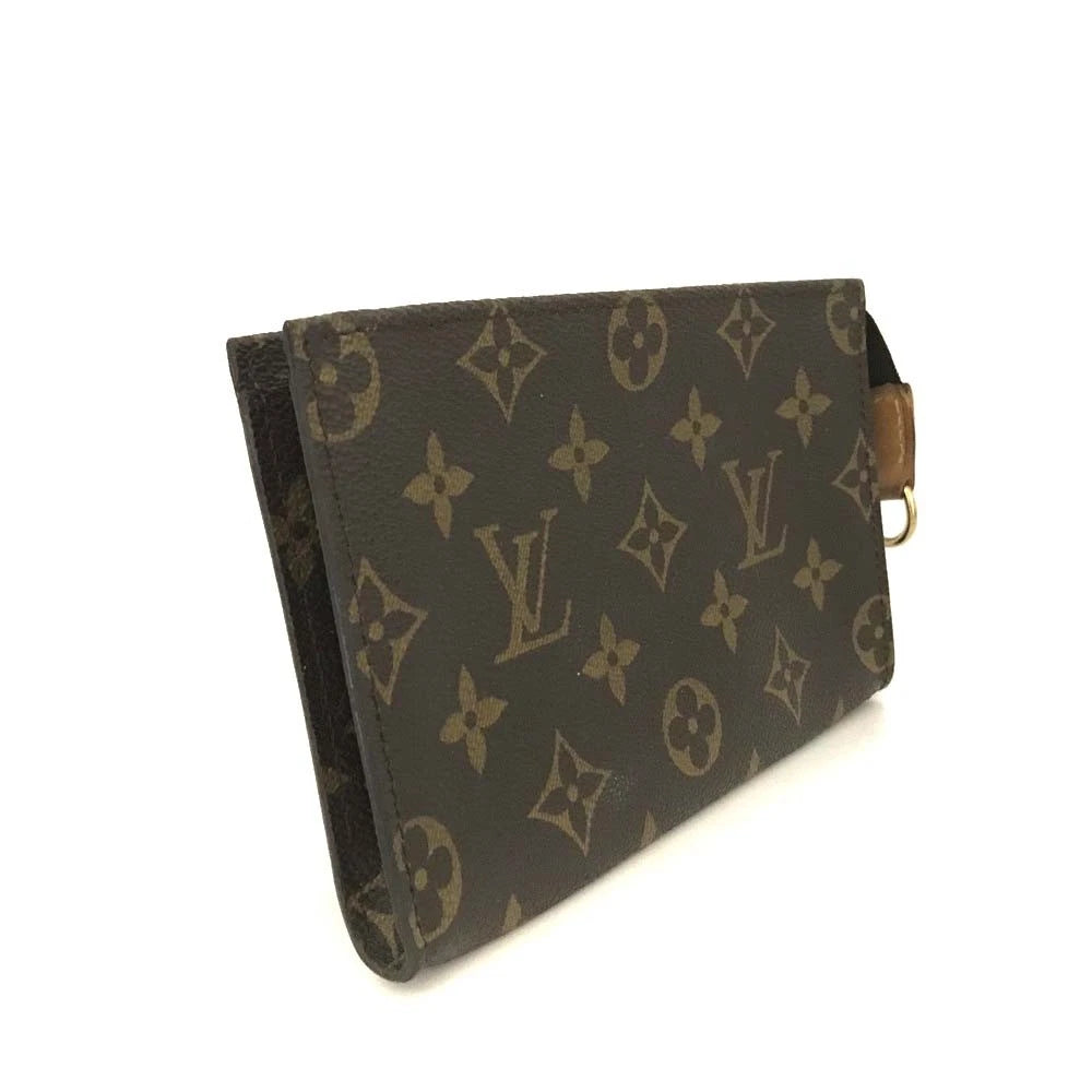 Louis Vuitton Monogram Cosmetics Pouch (Bucket PM) Purse Brown VI1929