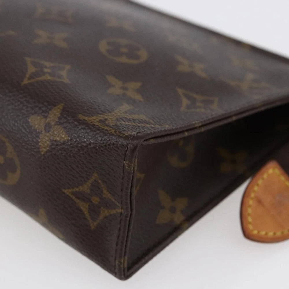 LOUIS VUITTON Monogram Poche Toilette 19 Pouch M47544 LV Auth 145785