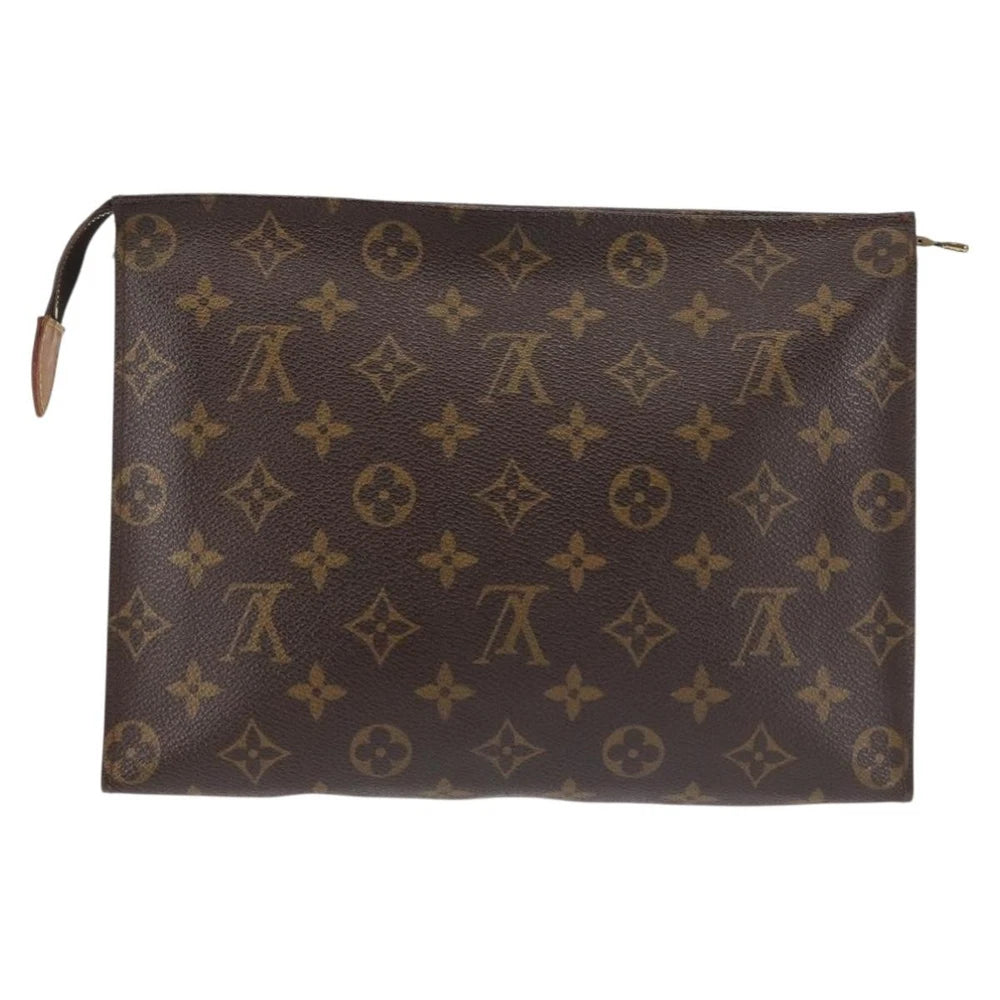 LOUIS VUITTON Monogram Poche Toilette 26 Pouch M47542 LV Auth 143571