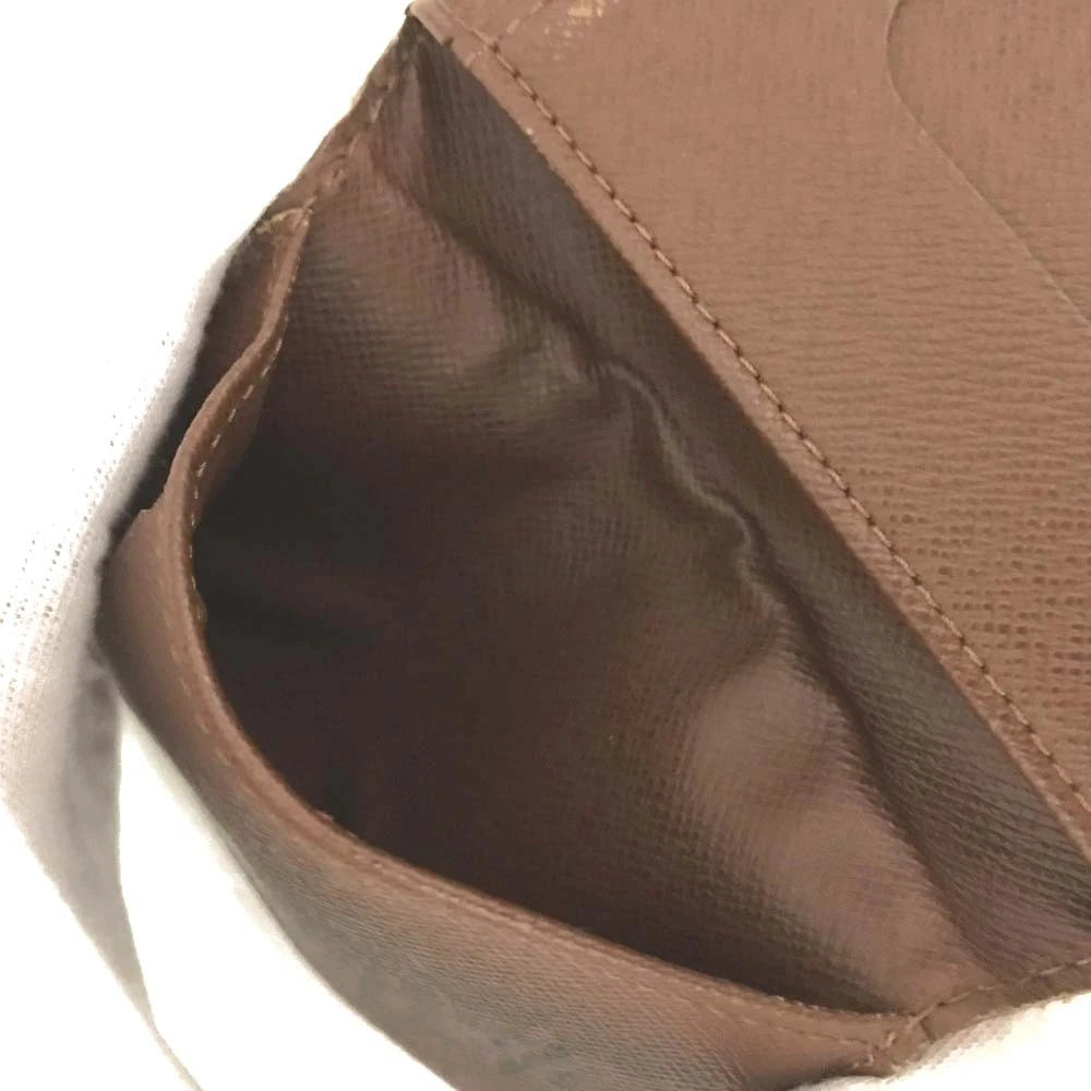 Louis Vuitton Monogram Porte Cartes Pass Vertical Card Case Brown CT3028