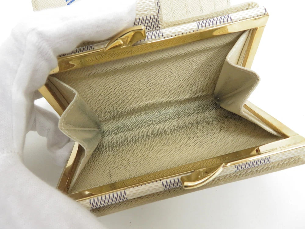 LOUIS VUITTON Damier Azur Porte Monnaie Billets Viennois Wallet