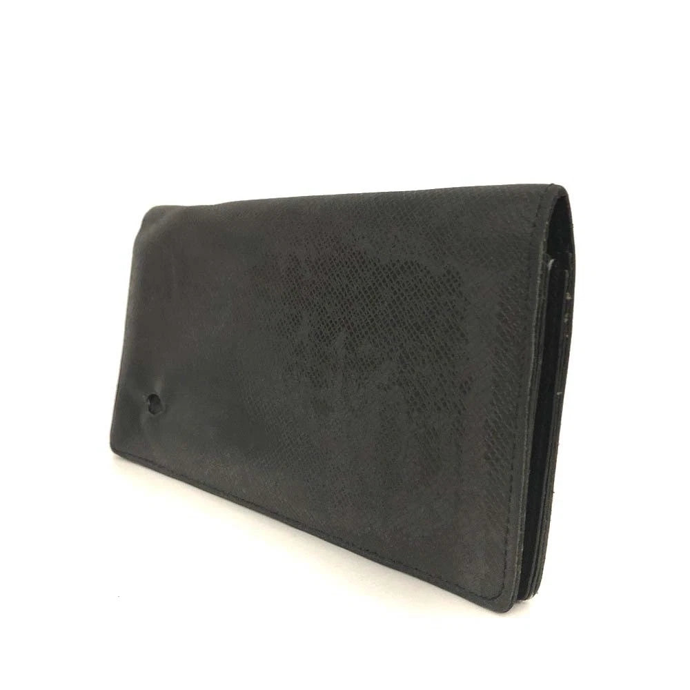 PRE-ORDER Louis Vuitton Taiga Porte feiulle Brazza Leather Long Wallet Ardoise