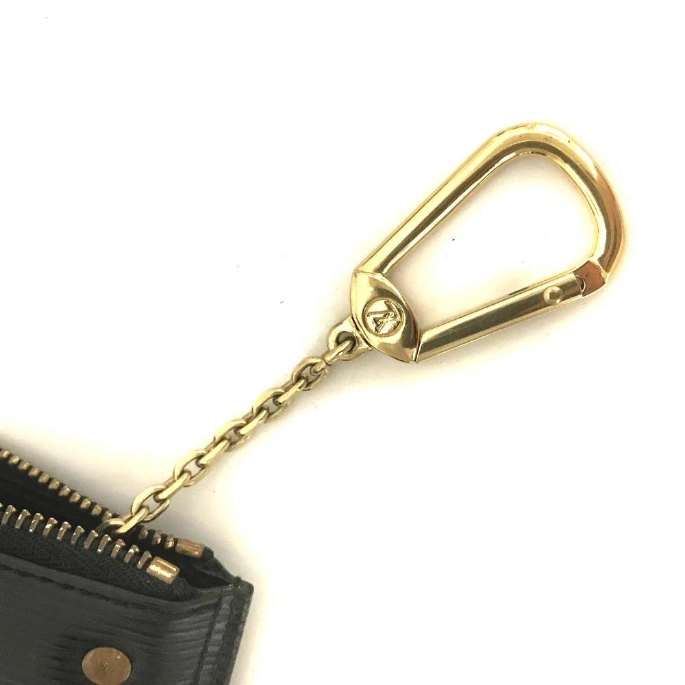 Louis Vuitton Epi Pochette Cles Leather Wallet Coin Purse Black