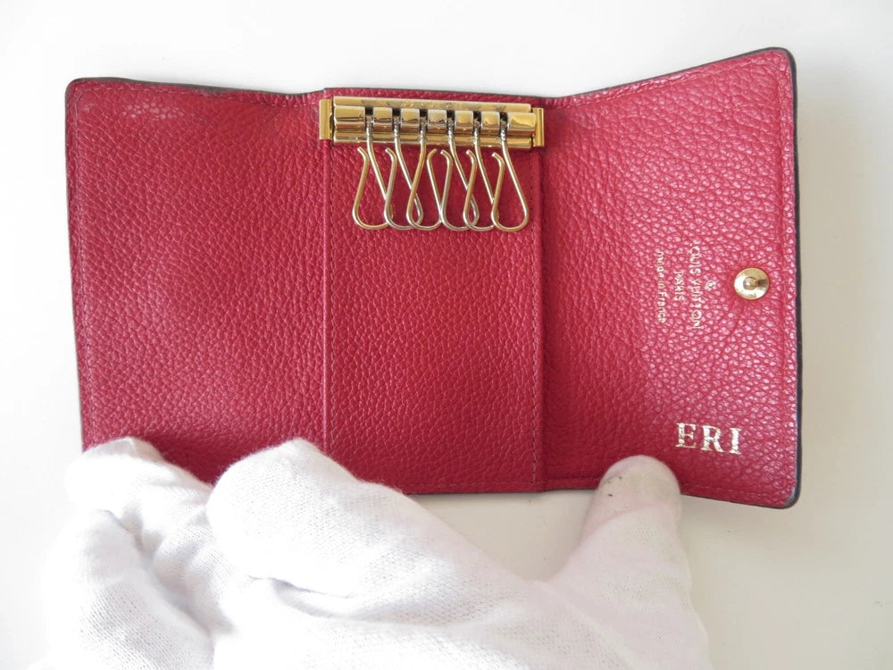 LOUIS VUITTON $450 Monogram Empreinte Leather Multicles 6 Ring Key Case TJ3188