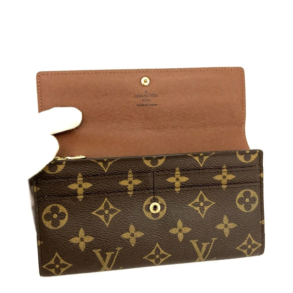 PRE-ORDER Louis Vuitton Monogram Portefeiulle Sarah Long Bifold Wallet Brown CT0036