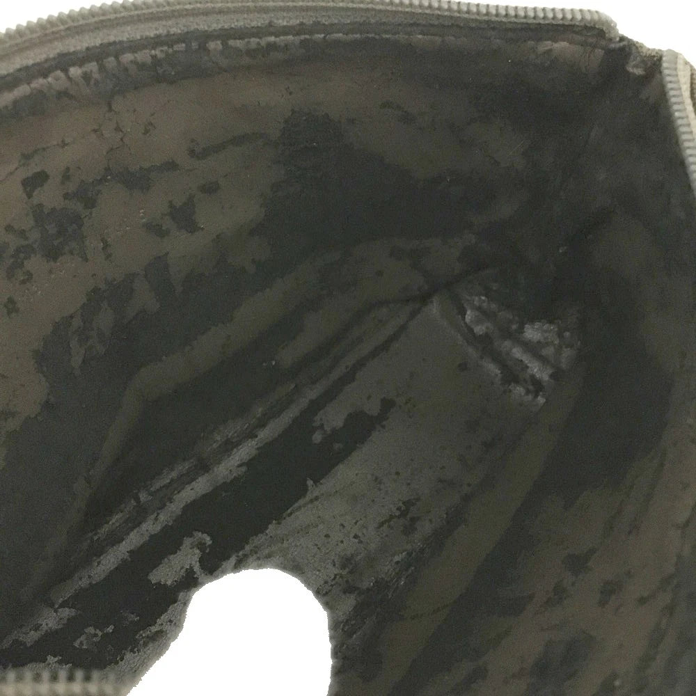 GUCCI Bamboo Canvas Cosmetic Pouch Bag Khaki