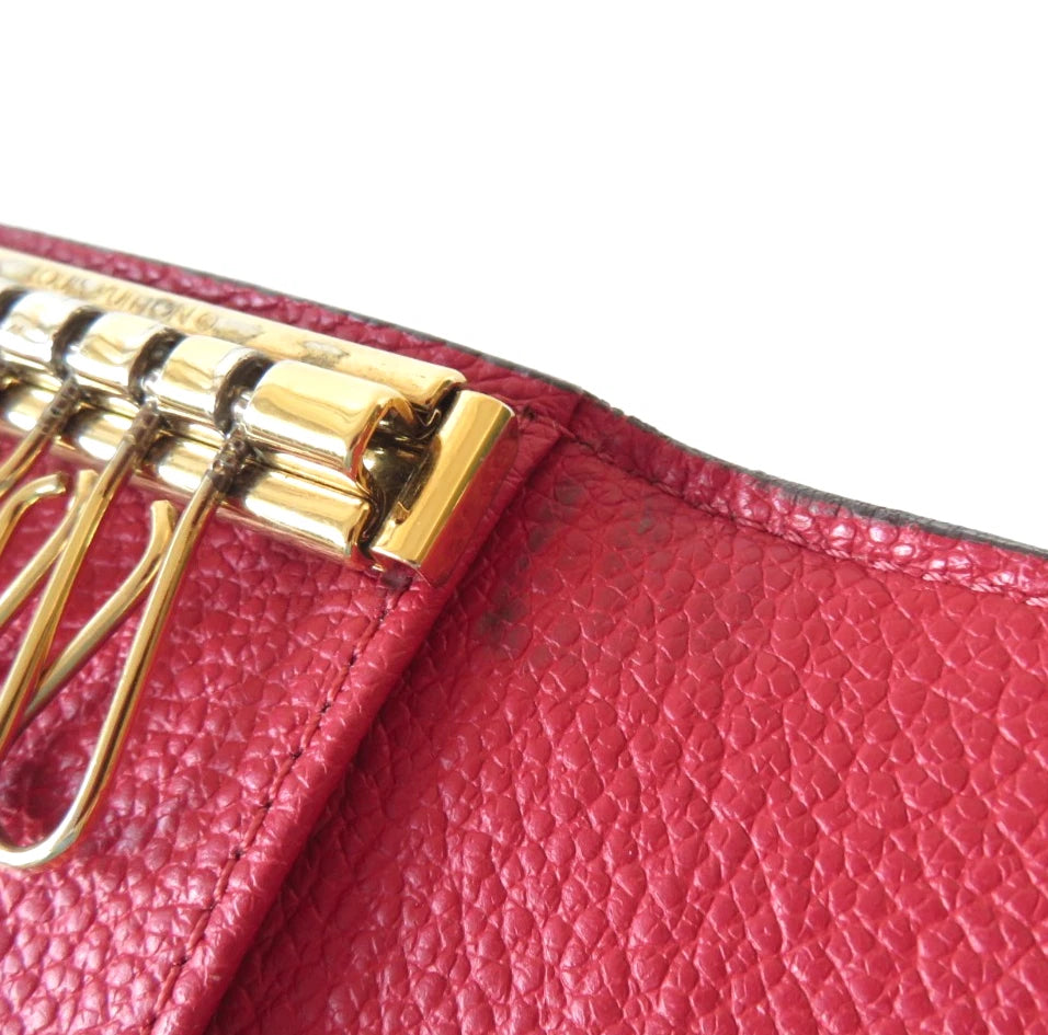LOUIS VUITTON $450 Monogram Empreinte Leather Multicles 6 Ring Key Case TJ3188