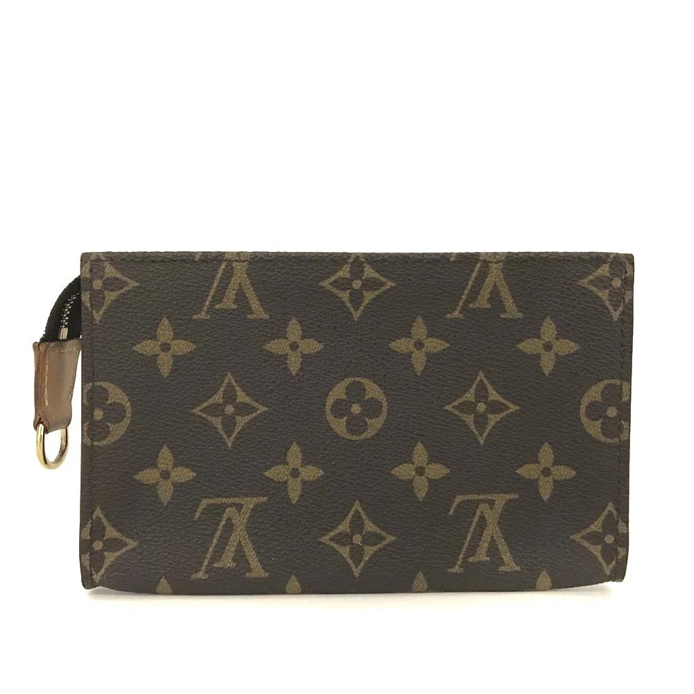 Louis Vuitton Monogram Cosmetics Pouch (Bucket PM) Purse Brown VI1929