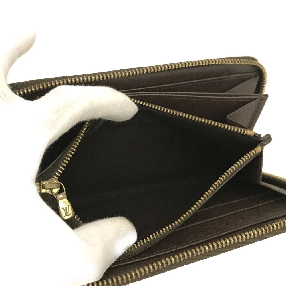 PRE-ORDER Louis Vuitton Damier Zippy Zip Around Long Wallet Purse Brown VI4057