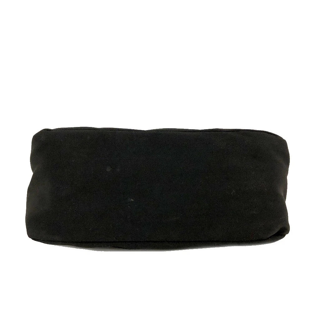 GUCCI $600 Logo Canvas Cosmetic Pouch Bag Black/7BH0236