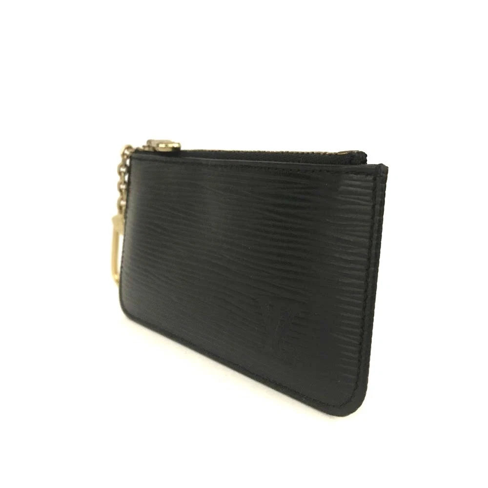 Louis Vuitton Epi Pochette Cles Leather Wallet Coin Purse Black