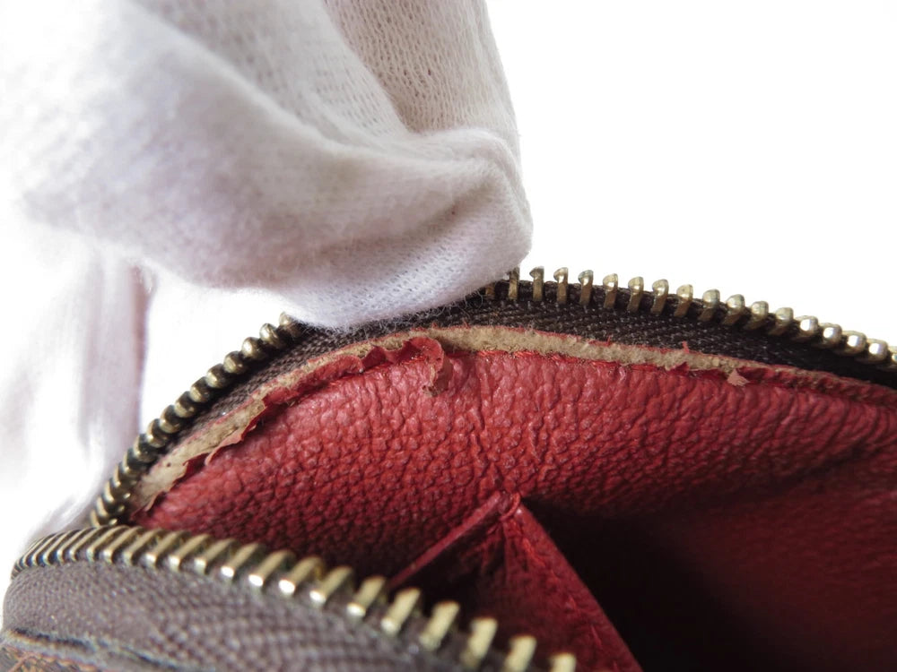 Louis Vuitton $600 Damier Ebene Pochette Cosmetic Pouch Bag CA1021