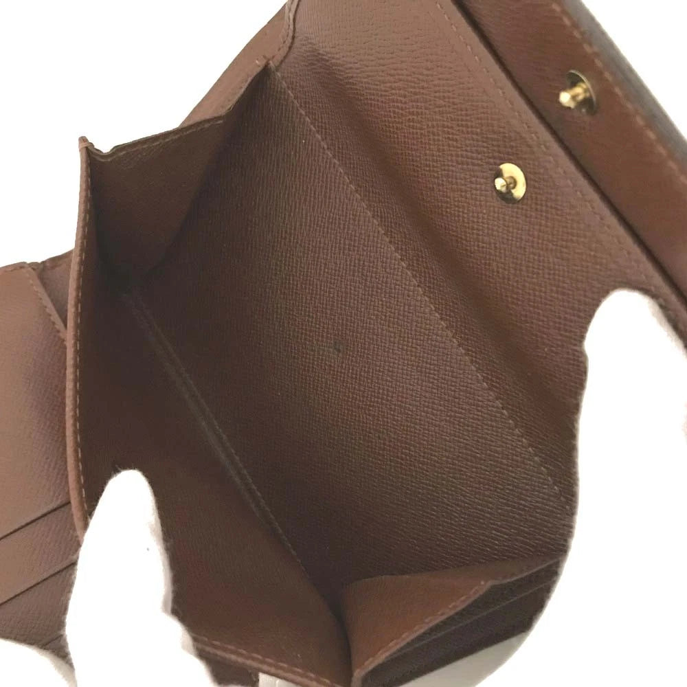 Louis Vuitton Monogram Porte Tresor SP0091Etui Papiers Trifold Wallet Brown