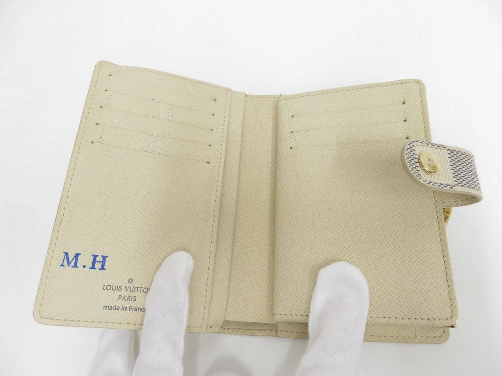LOUIS VUITTON Damier Azur Porte Monnaie Billets Viennois Wallet