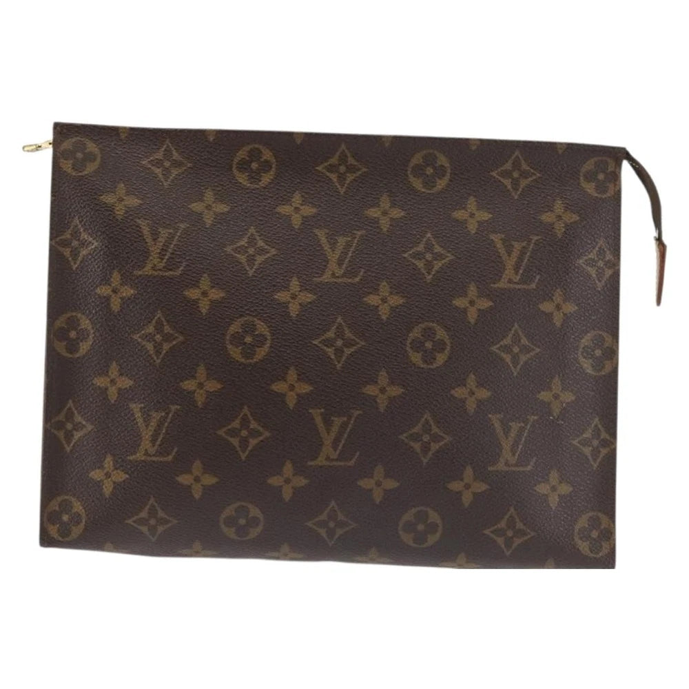 LOUIS VUITTON Monogram Poche Toilette 26 Pouch M47542 LV Auth 143571
