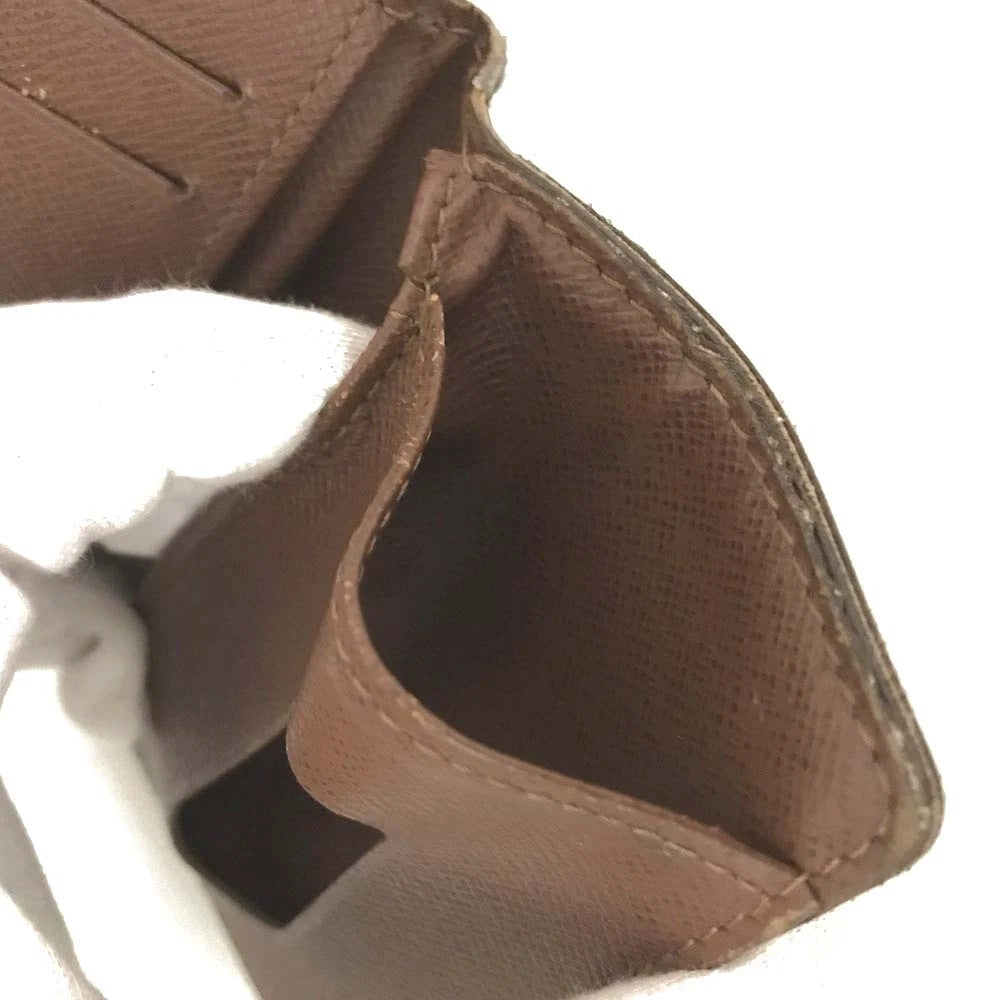 Louis Vuitton Monogram Porte Cartes Pass Vertical Card Case Brown CT3028