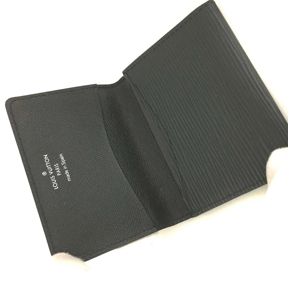 PRE-ORDER Louis Vuitton Epi Pochette Cartes Visite Leather Card Case Black CA0028