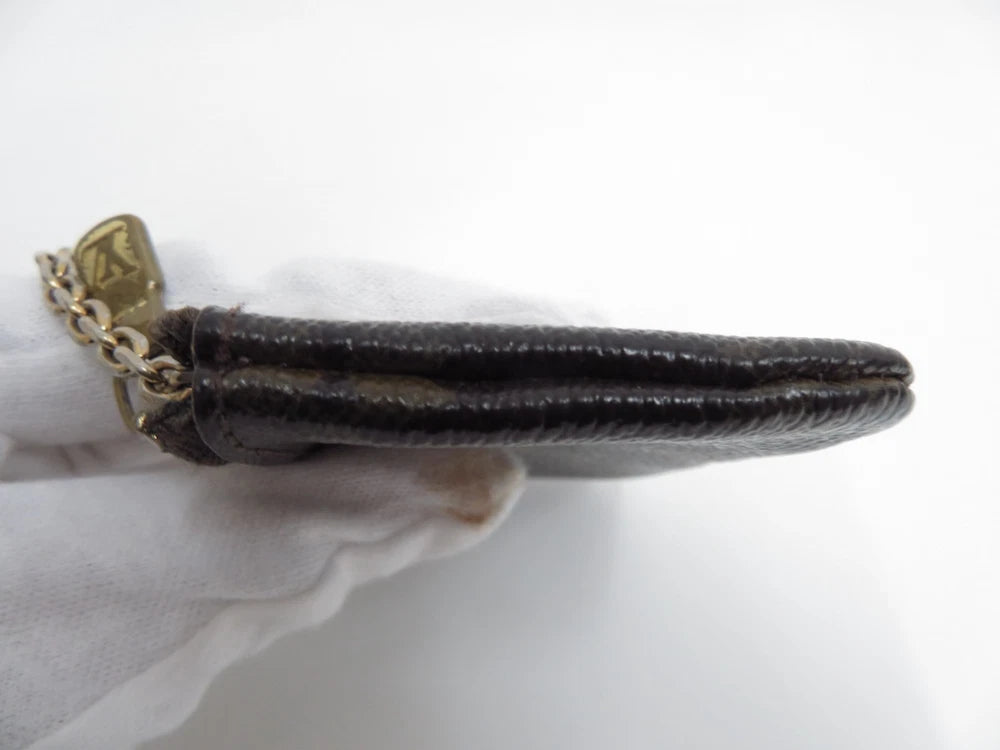 LOUIS VUITTON $345 Monogram Coin Purse Key Pochette Cles #44928