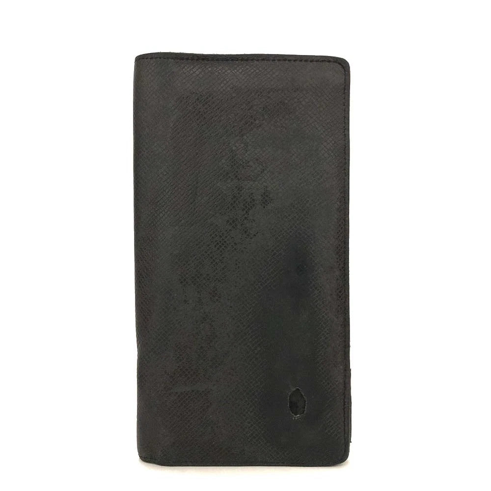 PRE-ORDER Louis Vuitton Taiga Porte feiulle Brazza Leather Long Wallet Ardoise