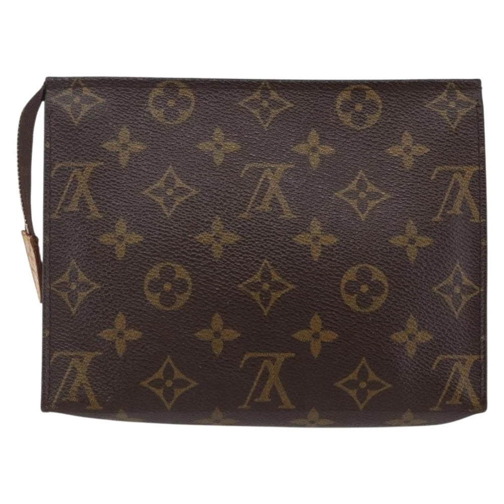 LOUIS VUITTON Monogram Poche Toilette 19 Pouch M47544 LV Auth 145785