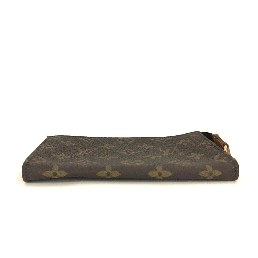 Louis Vuitton Monogram Cosmetics Pouch (Bucket PM) Purse Brown VI1929