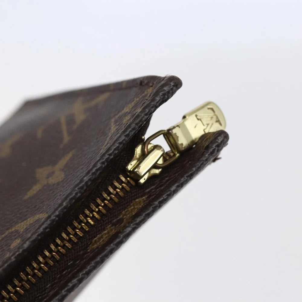 LOUIS VUITTON Monogram Poche Toilette 19 Pouch M47544 LV Auth 145785