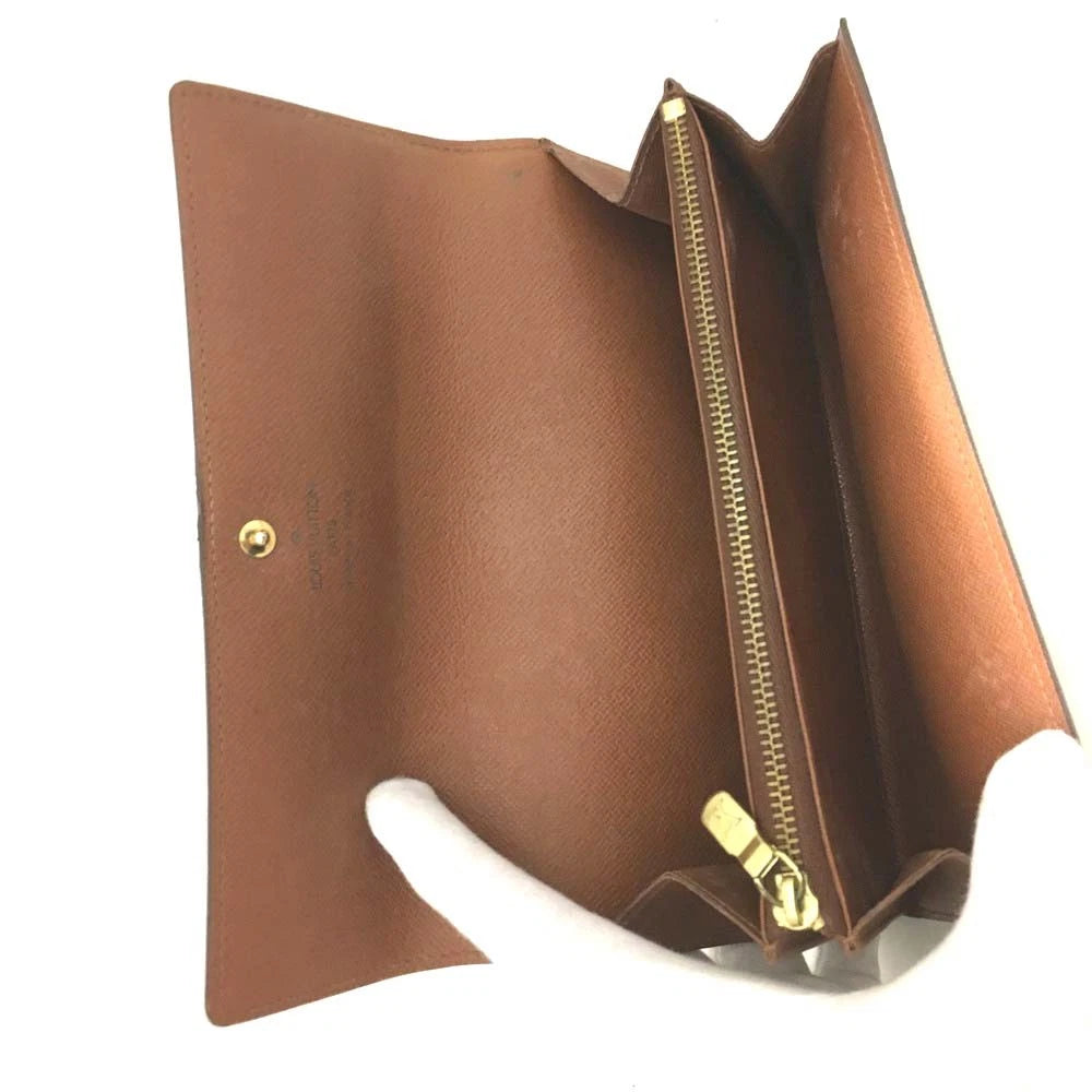 PRE-ORDER Louis Vuitton Monogram Portefeiulle Sarah Long Bifold Wallet Brown TH0929