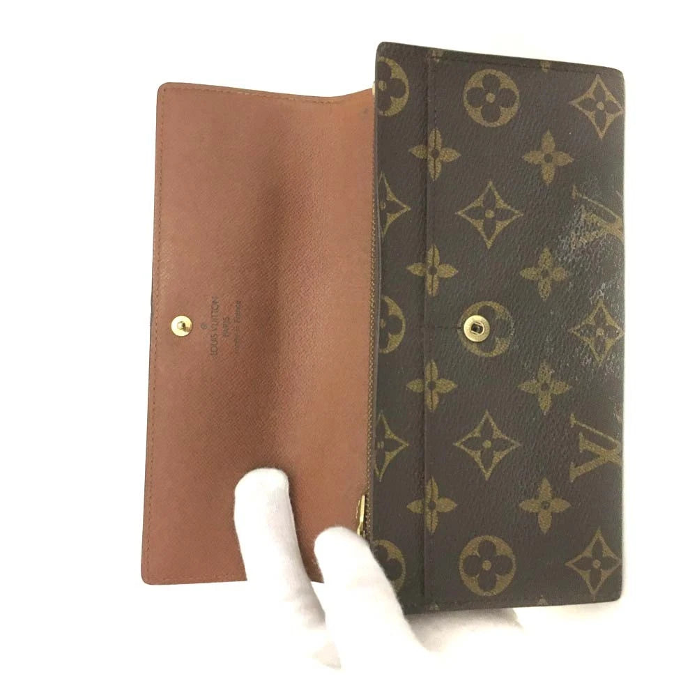 PRE-ORDER Louis Vuitton Monogram Portefeiulle Sarah Long Bifold Wallet Brown TH0929