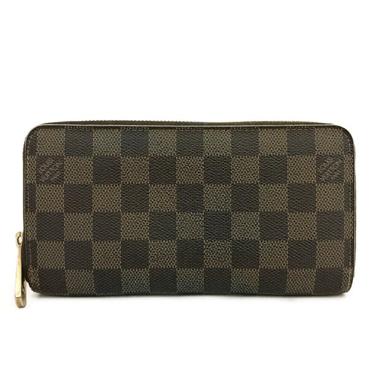 PRE-ORDER Louis Vuitton Damier Zippy Zip Around Long Wallet Purse Brown VI4057