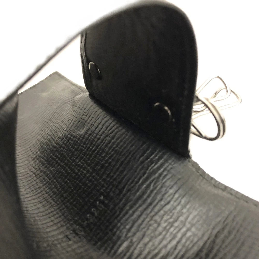 PRE-ORDER FENDI Zucca PVC 6 Ring Key Case Black