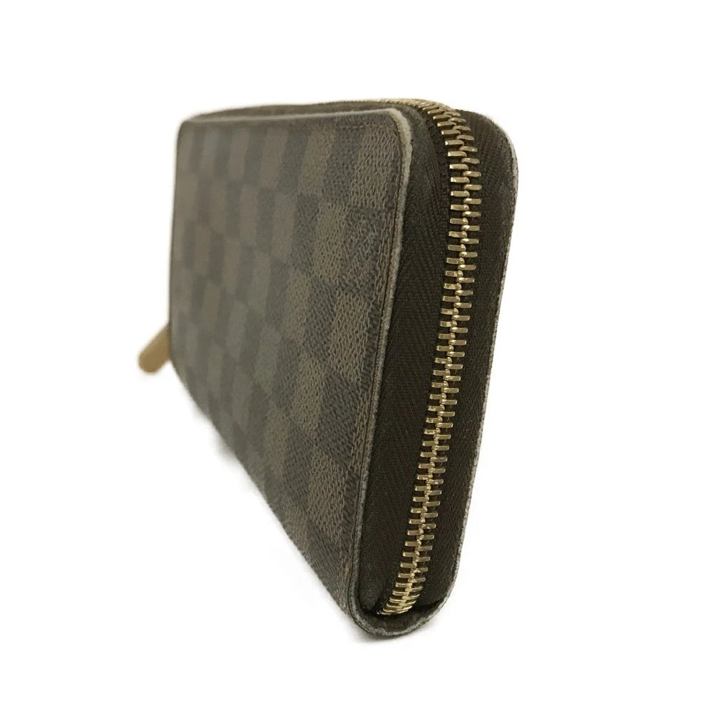 PRE-ORDER Louis Vuitton Damier Zippy Zip Around Long Wallet Purse Brown VI4057