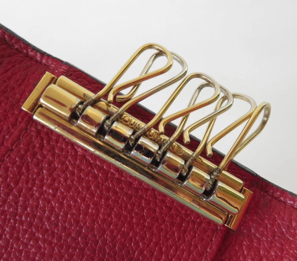 LOUIS VUITTON $450 Monogram Empreinte Leather Multicles 6 Ring Key Case TJ3188
