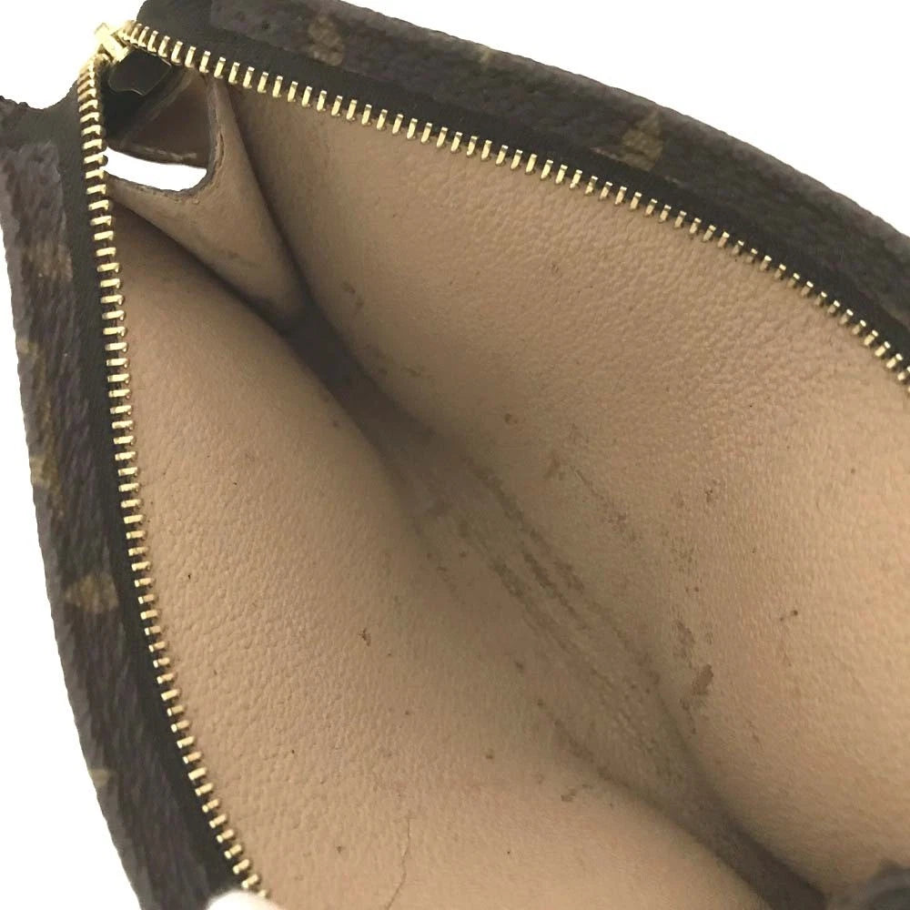 Louis Vuitton Monogram Cosmetics Pouch (Bucket PM) Purse Brown VI1929