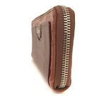 Chloe Logo Leather/Patent Zip Around Long Wallet Purse Bicolor